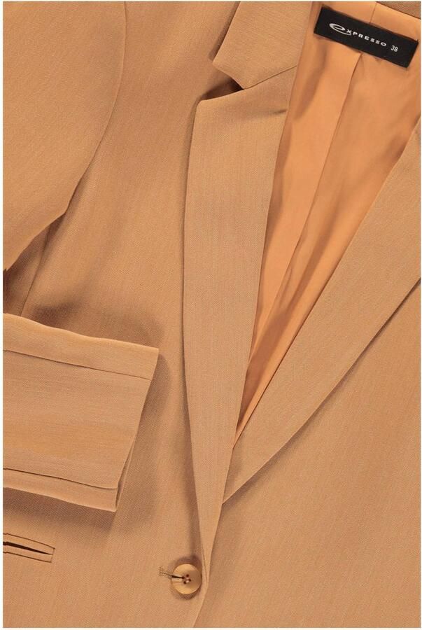 Expresso rechtvallende blazer camel