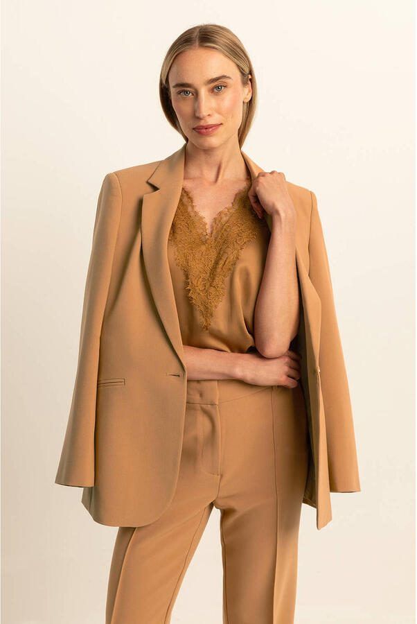 Expresso rechtvallende blazer camel - Foto 3