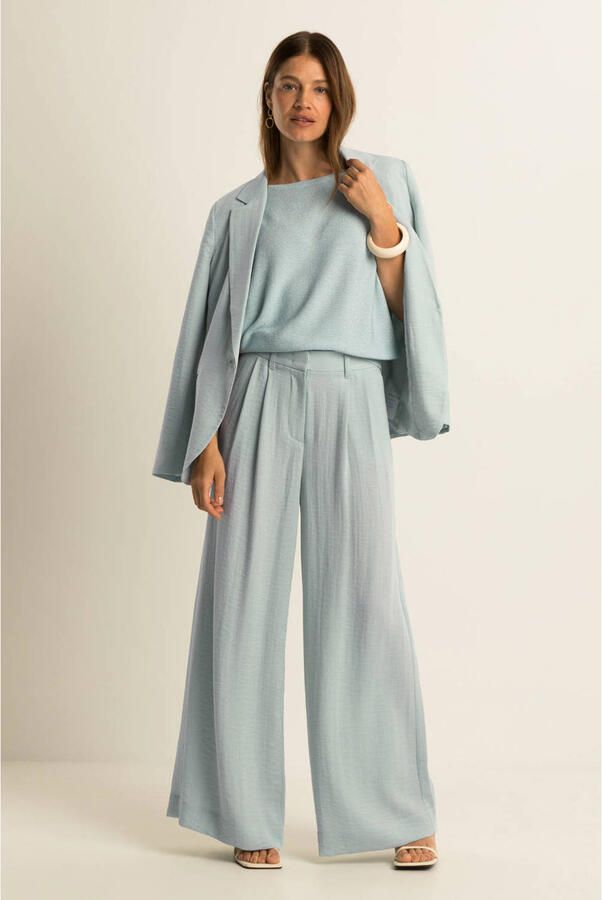 Expresso regular blazer lichtblauw