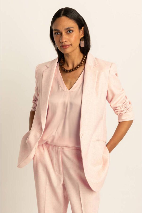 Expresso regular blazer lichtroze