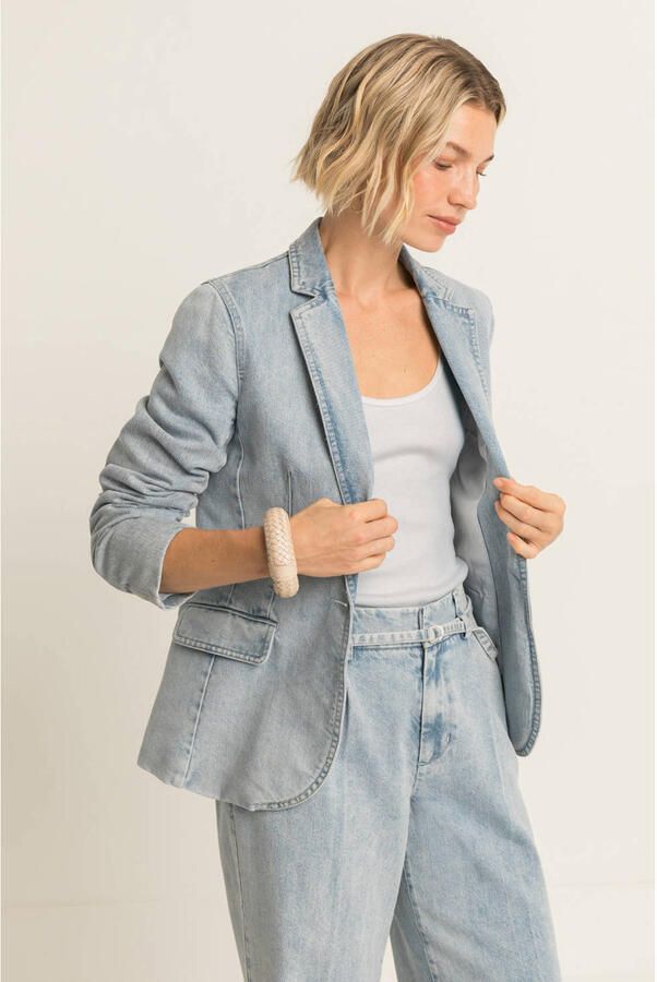 Expresso regular blazer light blue denim