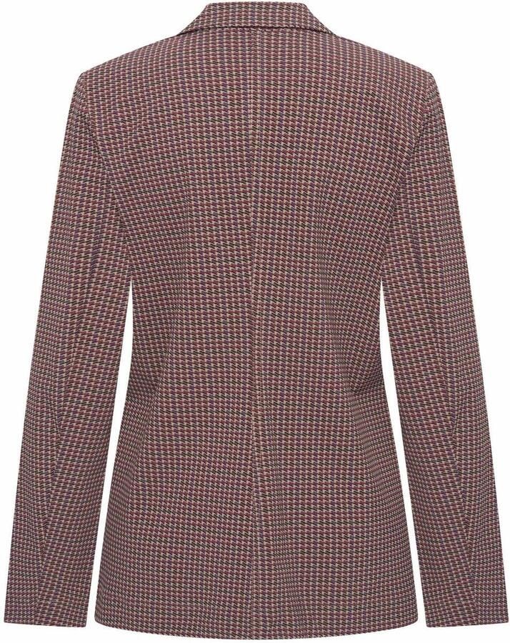 Expresso regular fit geruite blazer rood meerkleurig - Foto 2