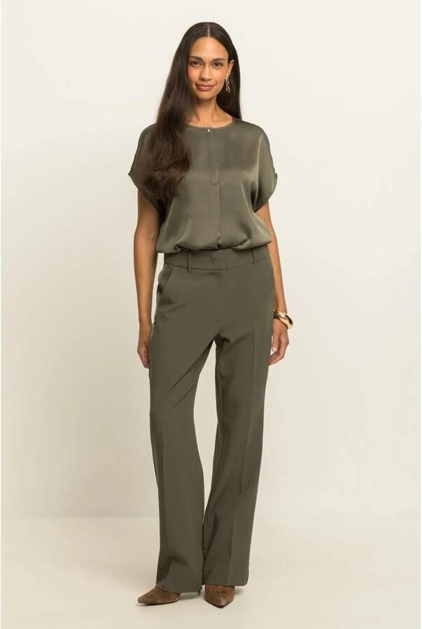 Expresso regular fit pantalon kaki