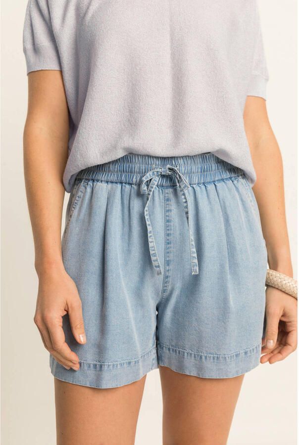 Expresso regular waist casual short light blue denim