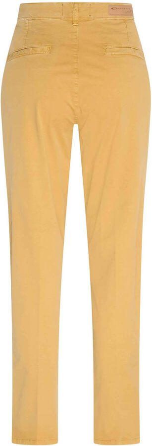 Expresso slim fit broek geel
