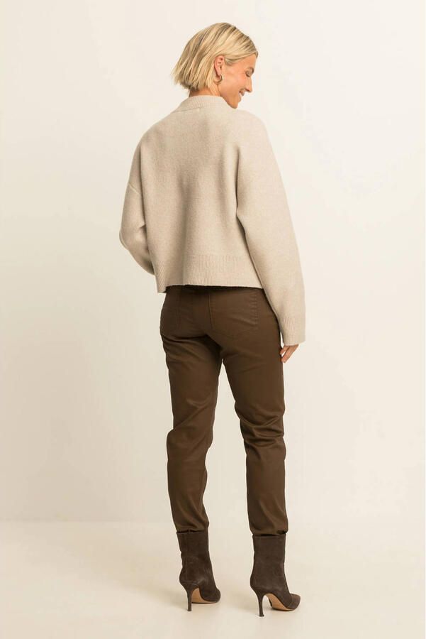 Expresso slim fit jeans donkerbruin - Foto 2