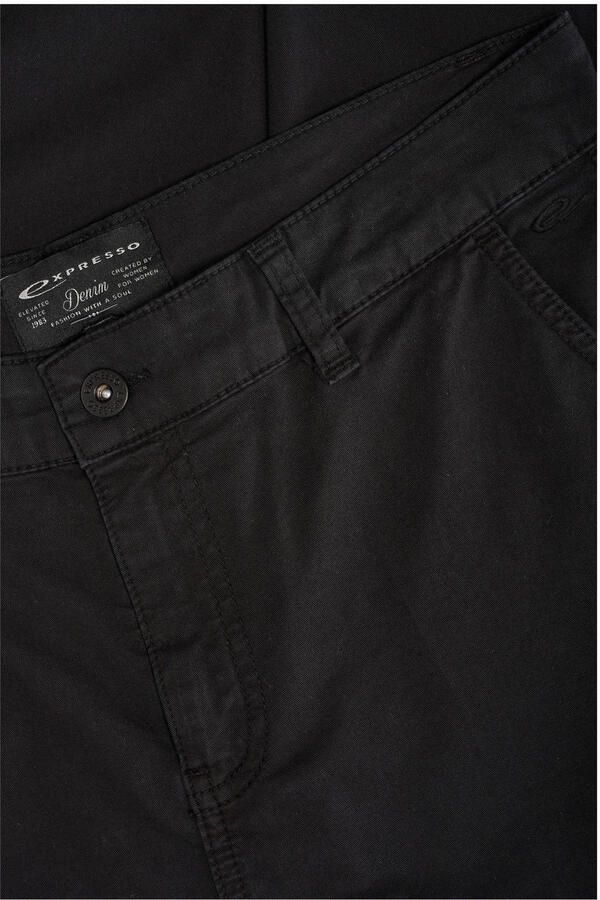 Expresso slim high waist broek zwart - Foto 2
