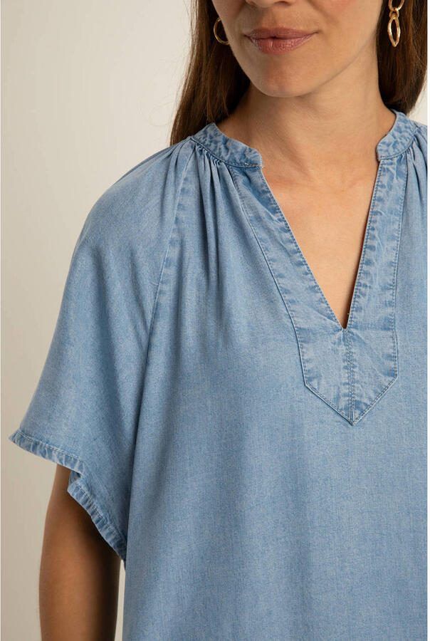 Expresso spijkerjurk light blue denim - Foto 3