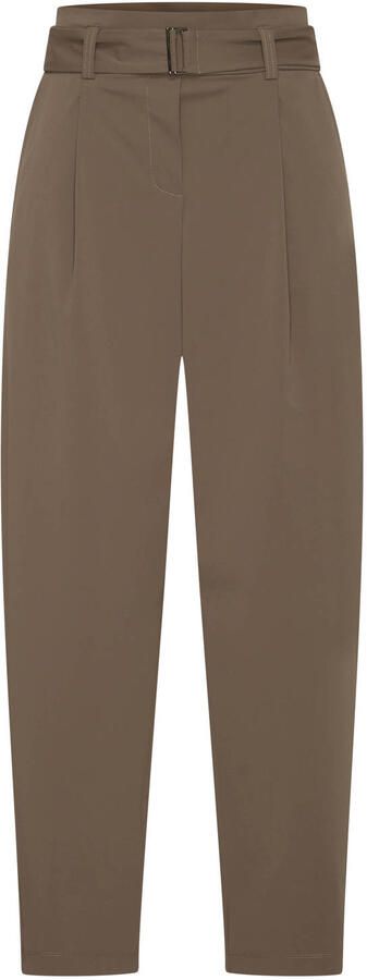 Expresso straight high waist broek bruin - Foto 2