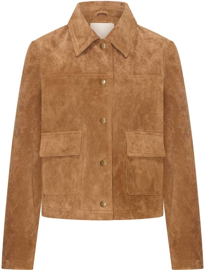 Expresso suede jasje bruin - Foto 2