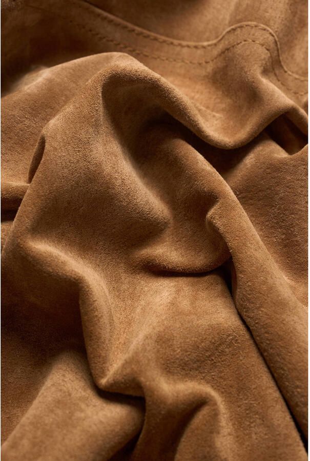 Expresso suede jasje bruin - Foto 3