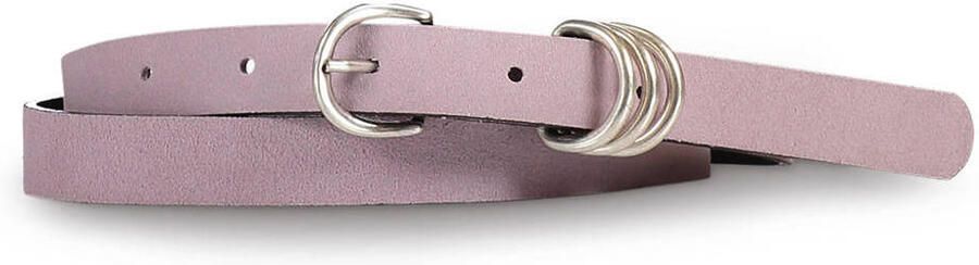 Expresso suede riem lila