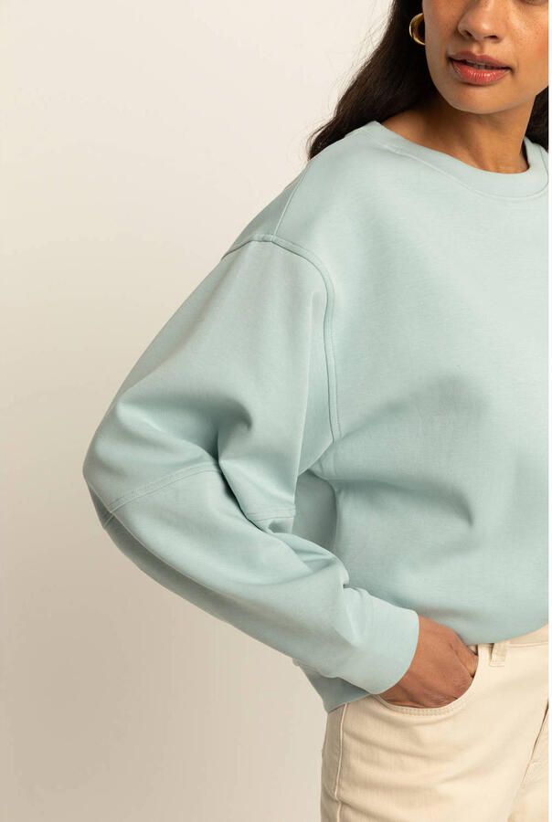 Expresso sweater lichtblauw gebreid - Foto 2