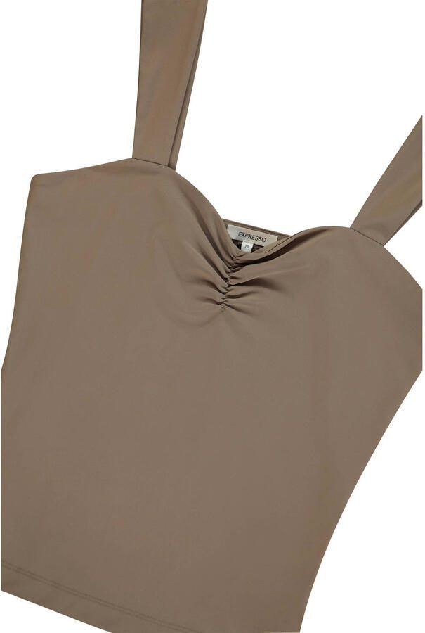 Expresso top bruin travelstof - Foto 2