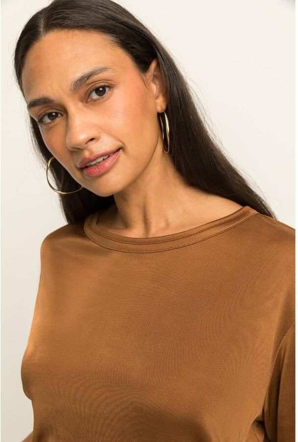 Expresso top met glitters camel - Foto 2
