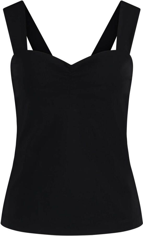 Expresso top zwart travelstof