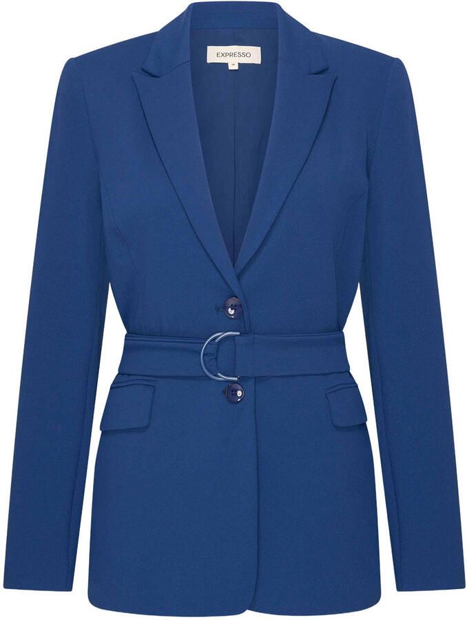 Expresso travelstof blazer blauw - Foto 2