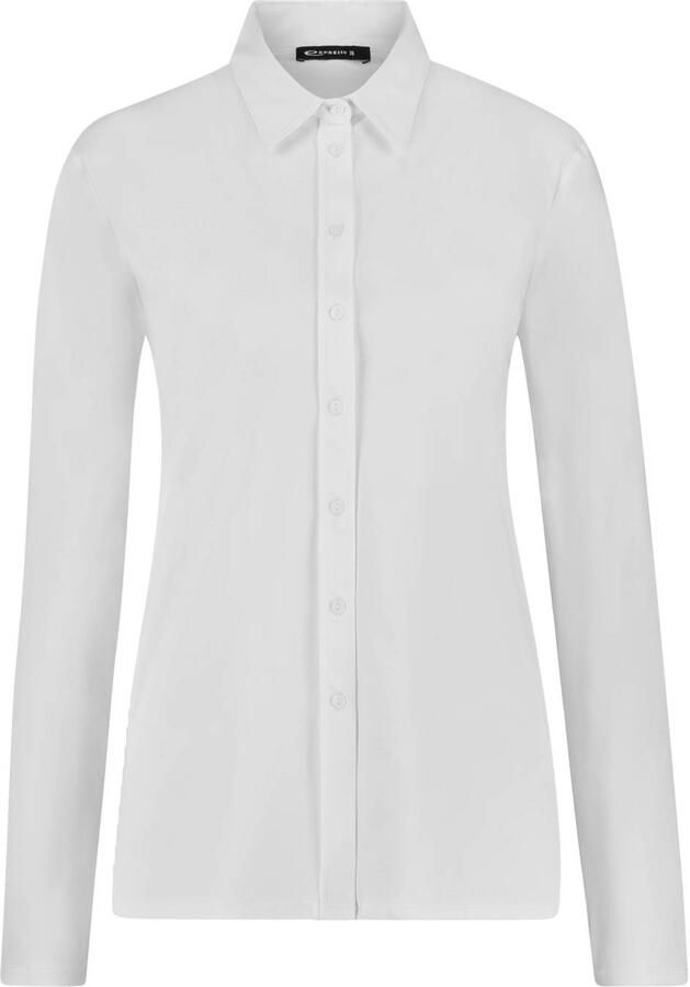 Expresso travelstof blouse wit