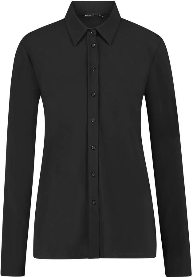 Expresso travelstof blouse zwart