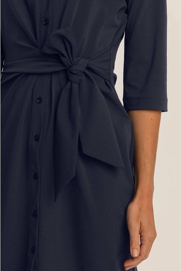 Expresso travelstof blousejurk donkerblauw - Foto 2