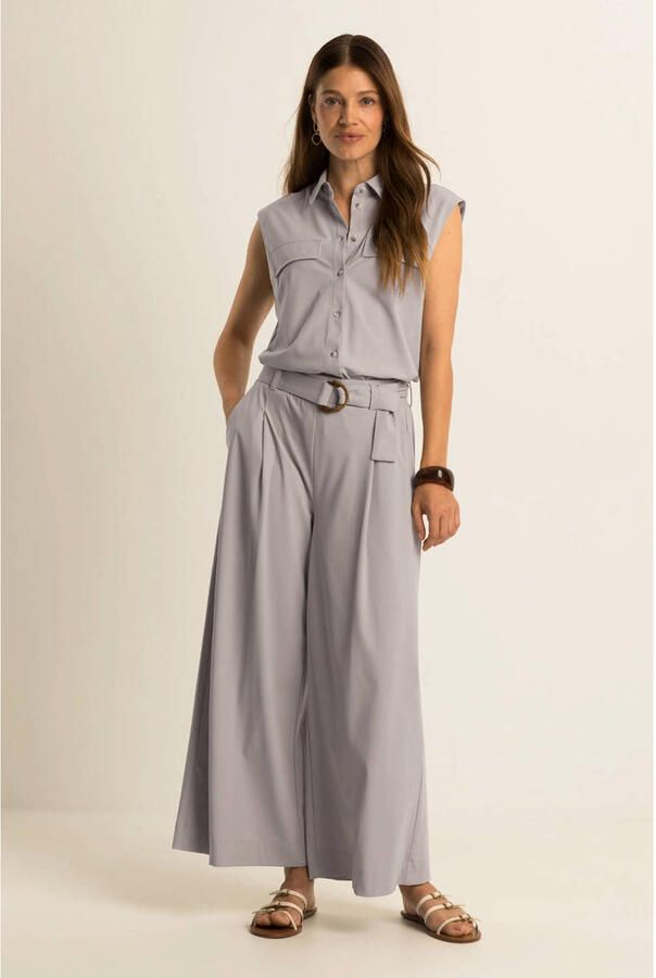 Expresso travelstof broek lichtgrijs