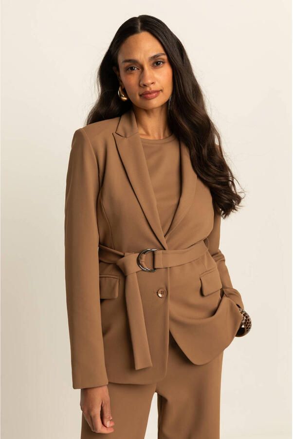 Expresso travelstof getailleerde blazer