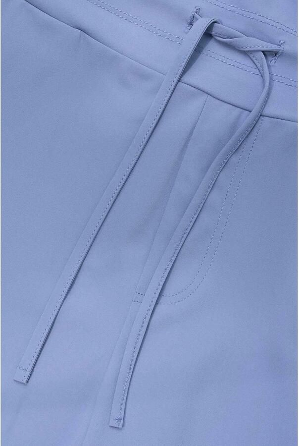 Expresso travelstof high waist regular fit casual short lichtblauw - Foto 3