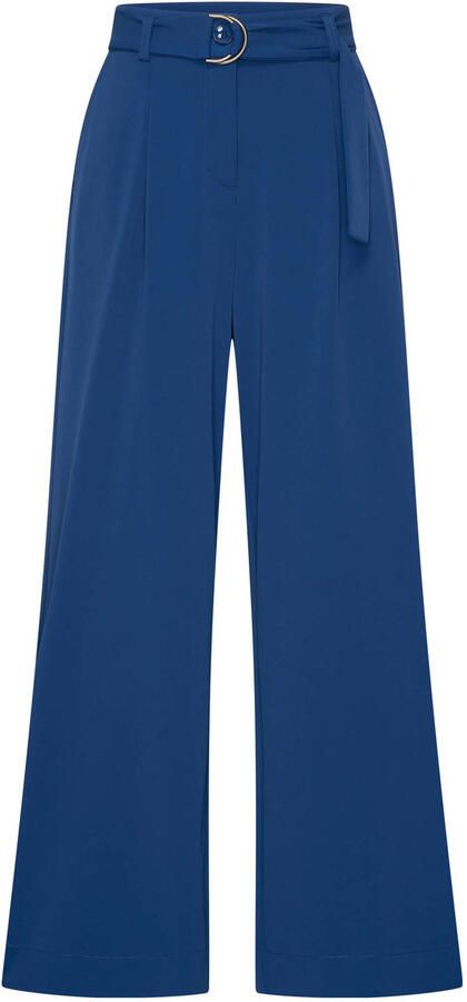 Expresso travelstof pantalon blauw