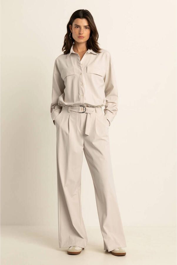 Expresso travelstof pantalon crème