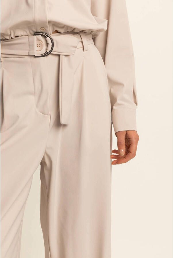 Expresso travelstof pantalon crème - Foto 2