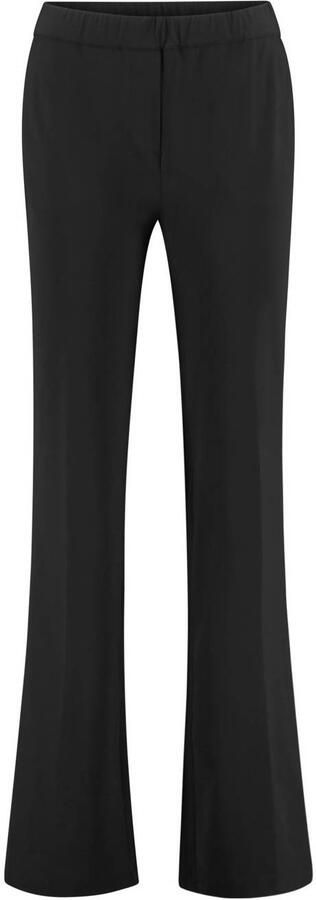 Expresso travelstof flared broek zwart