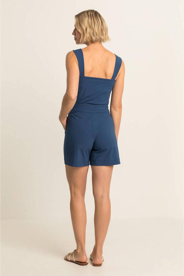 Expresso travelstof spaghettitop blauw - Foto 3