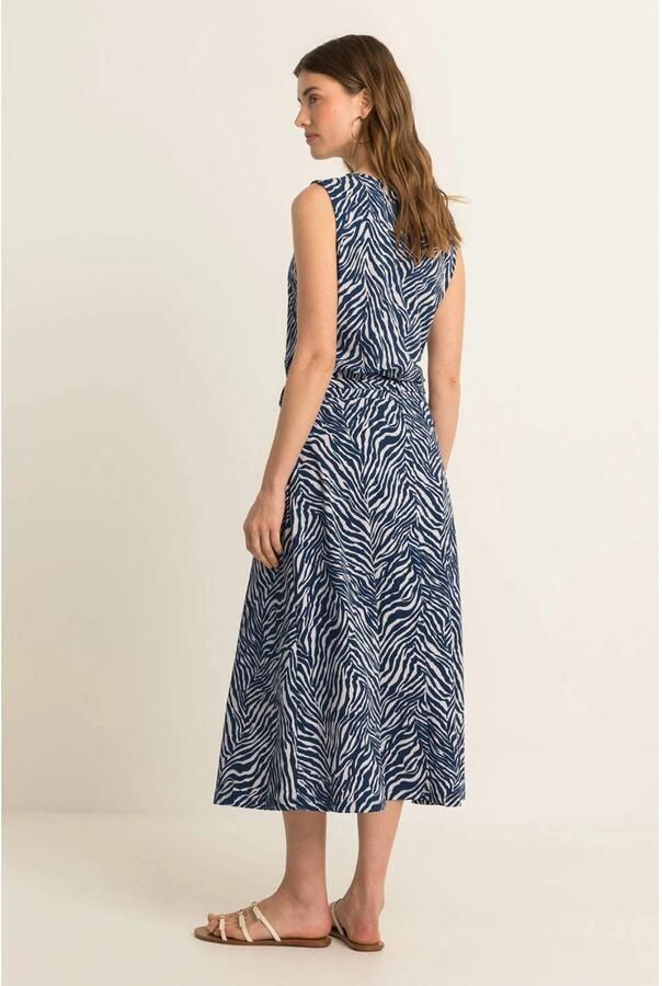 Expresso travelstof top met print blauw - Foto 2