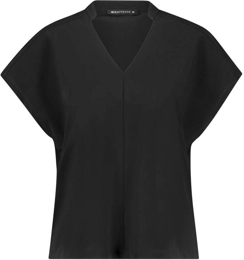 Expresso travelstof top zwart