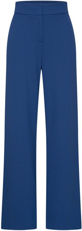 Expresso travelstof wide leg broek blauw - Foto 3
