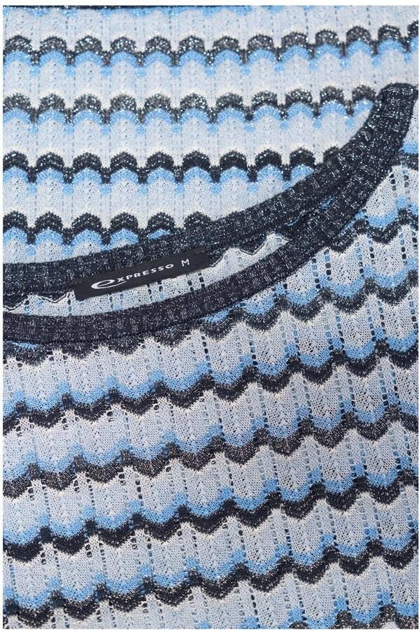 Expresso trui blauw gebreid - Foto 2