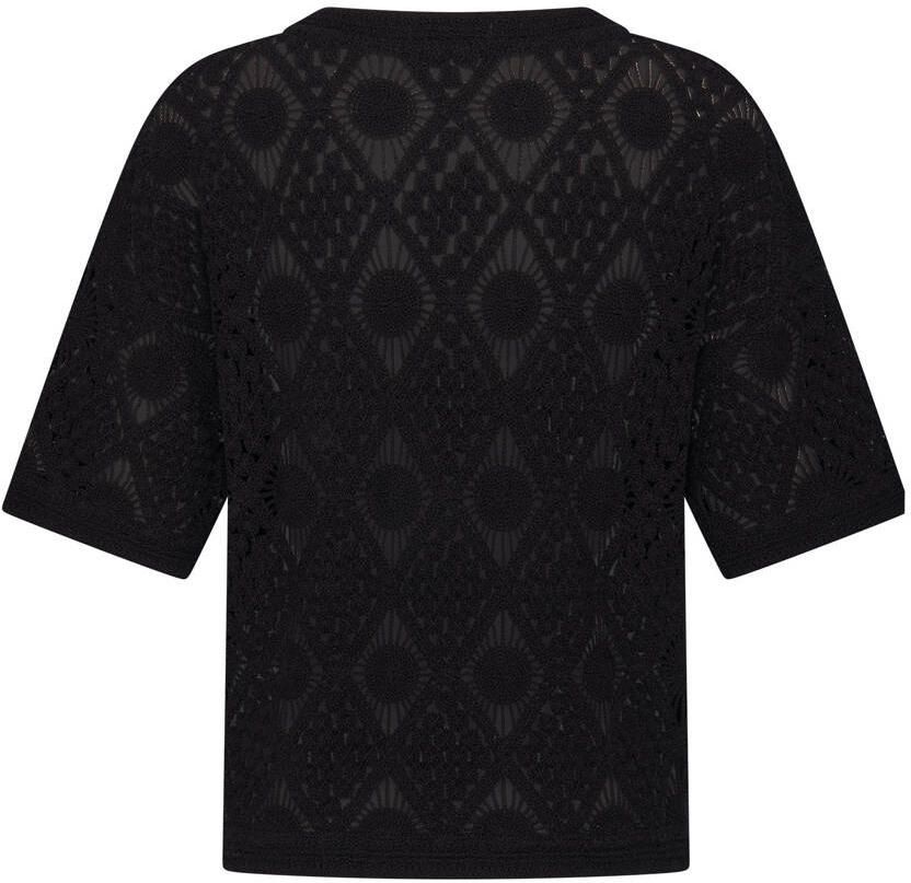 Expresso trui crochet zwart - Foto 2