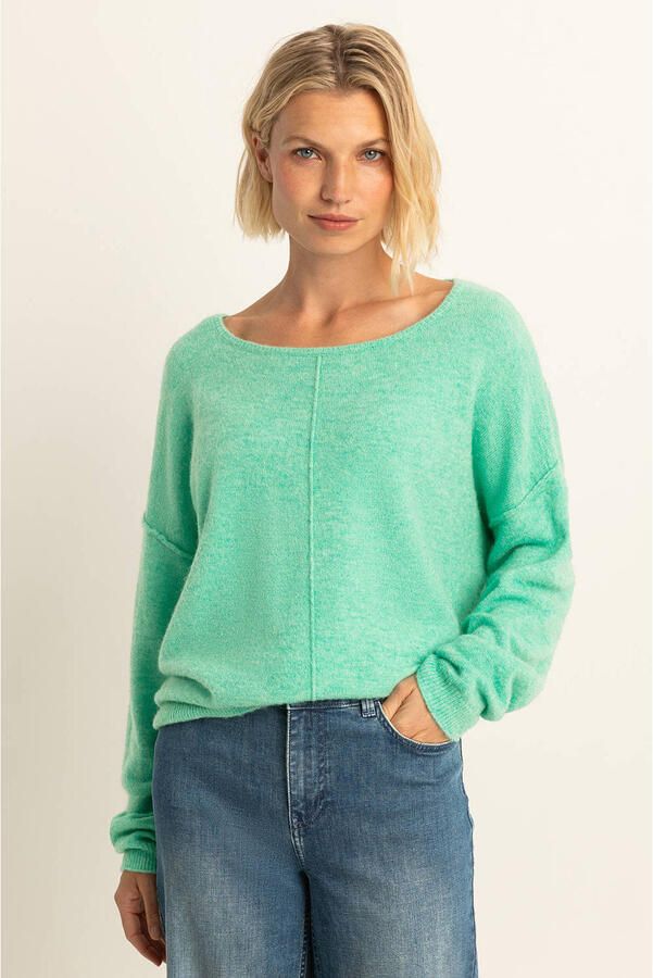 Expresso trui groen fijn gebreid - Foto 3