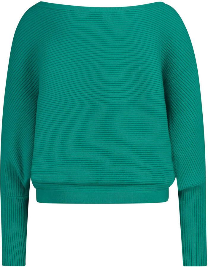 Expresso trui groen rib gebreid - Foto 2