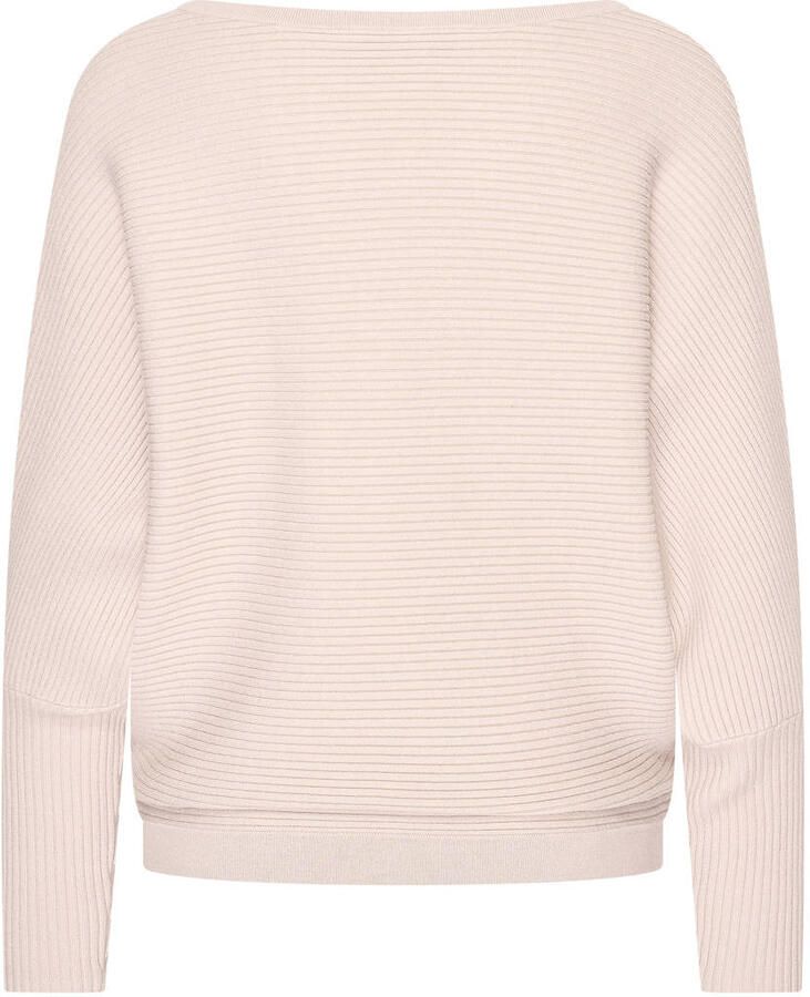 Expresso trui rib gebreid beige