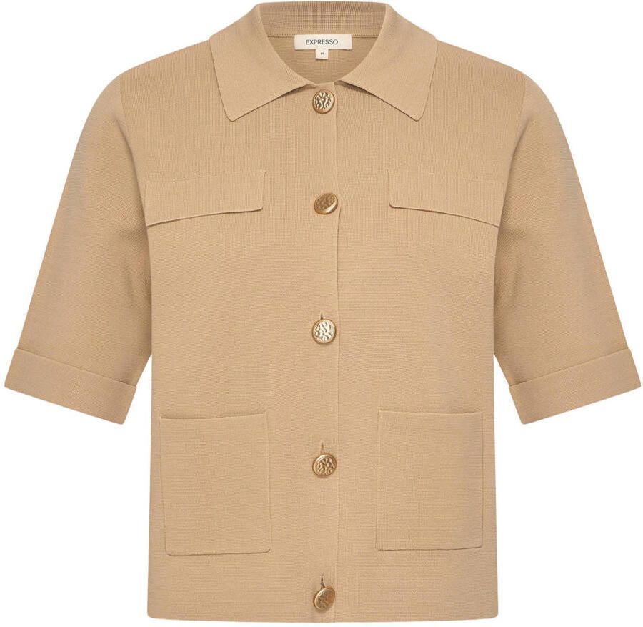 Expresso vest beige gebreid