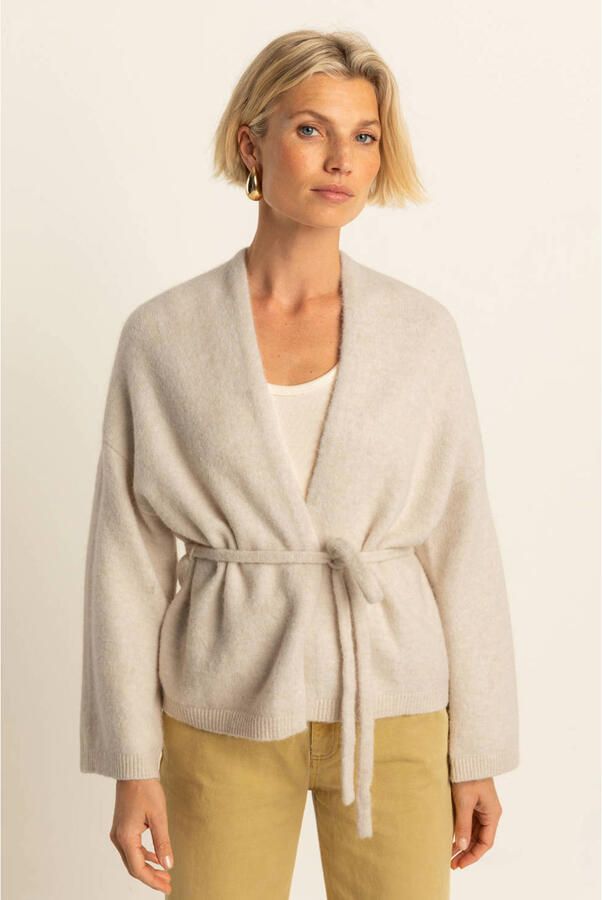 Expresso vest crème gebreid