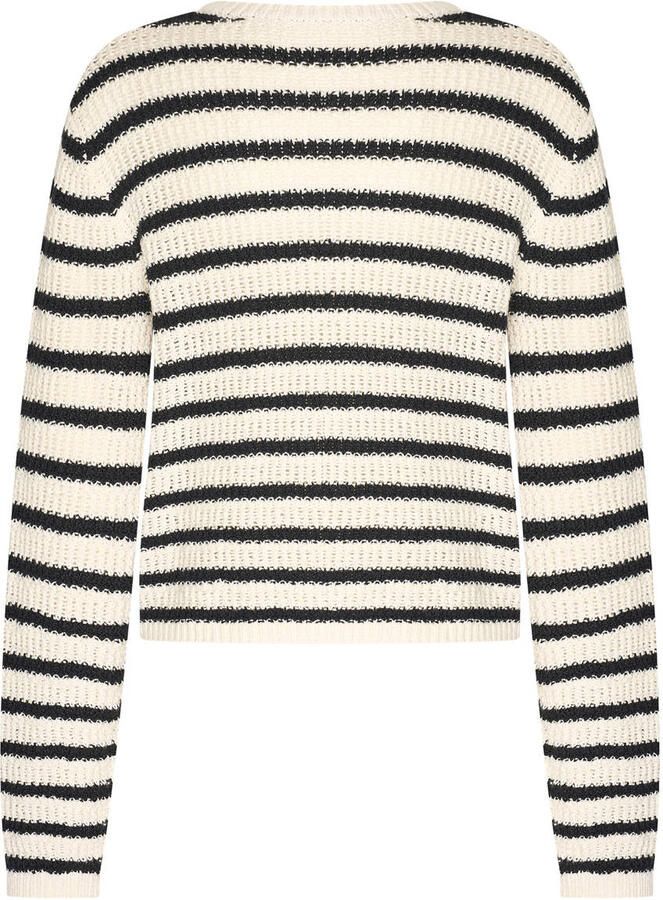 Expresso vest zwart grof gebreid