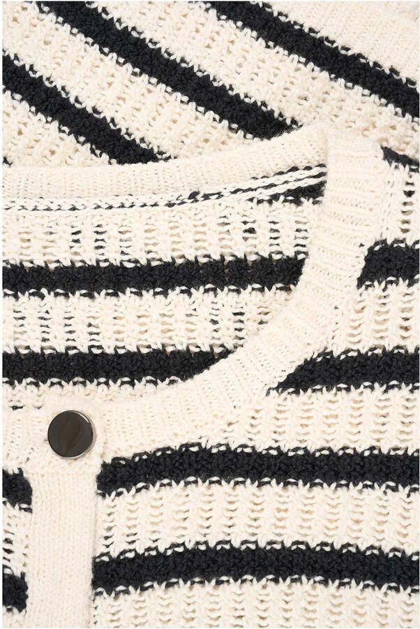 Expresso vest zwart grof gebreid - Foto 2