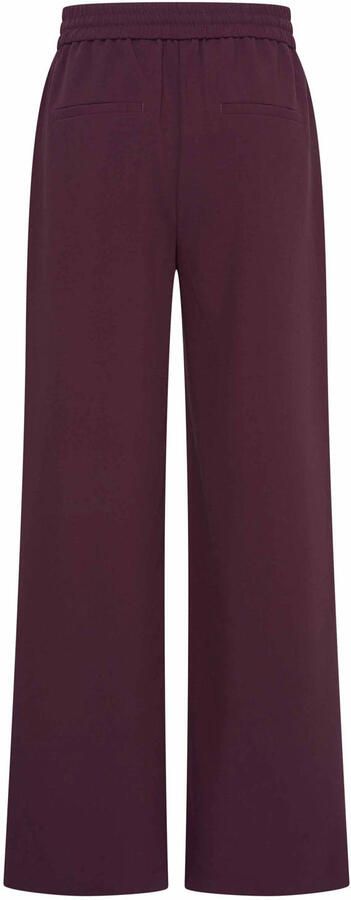 Expresso wide leg broek aubergine - Foto 3