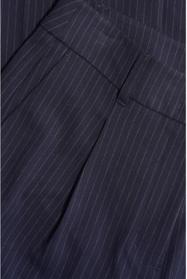 Expresso wide leg broek met krijtstreep blauw ecru - Foto 2