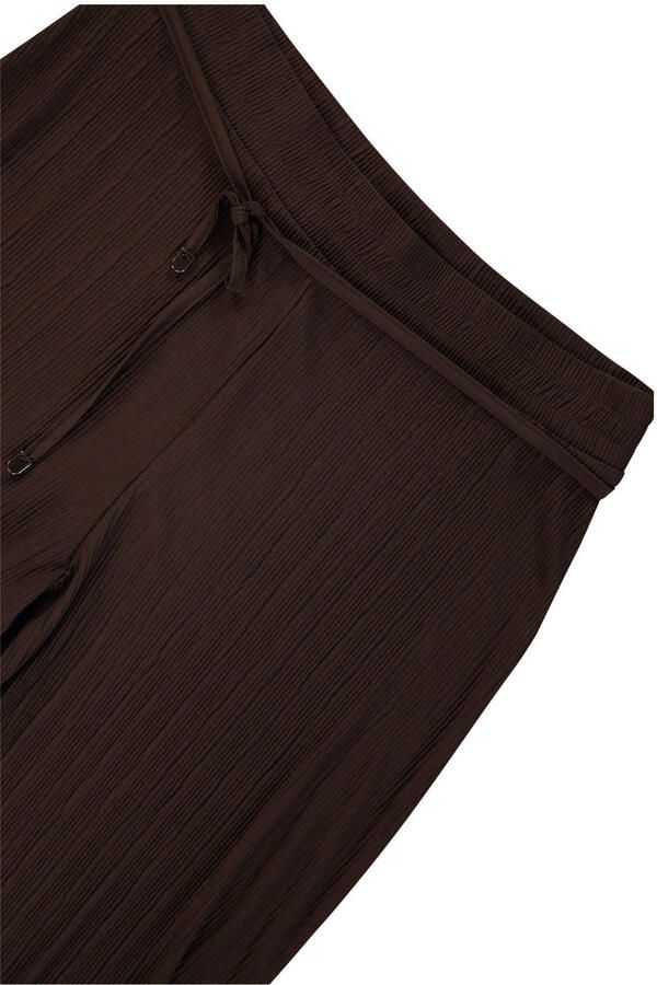 Expresso tapered high waist broek donkerbruin - Foto 3