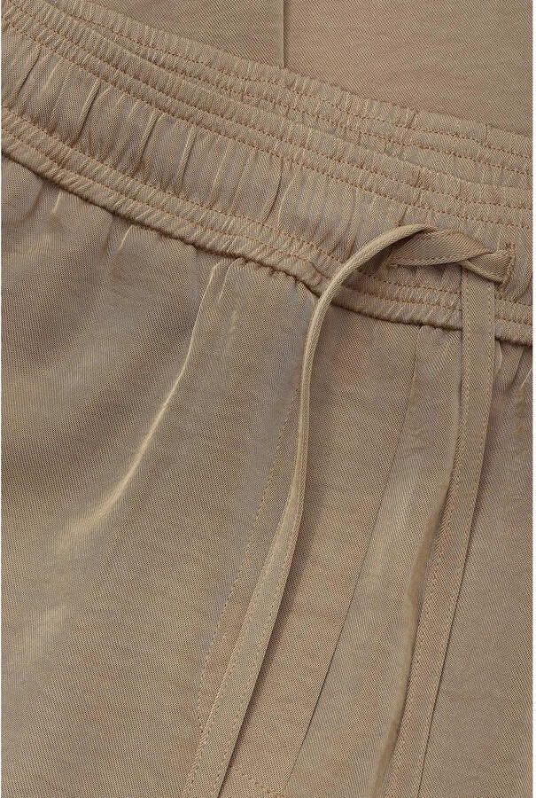 Expresso wide leg high waist broek grijsgroen gebreid - Foto 2