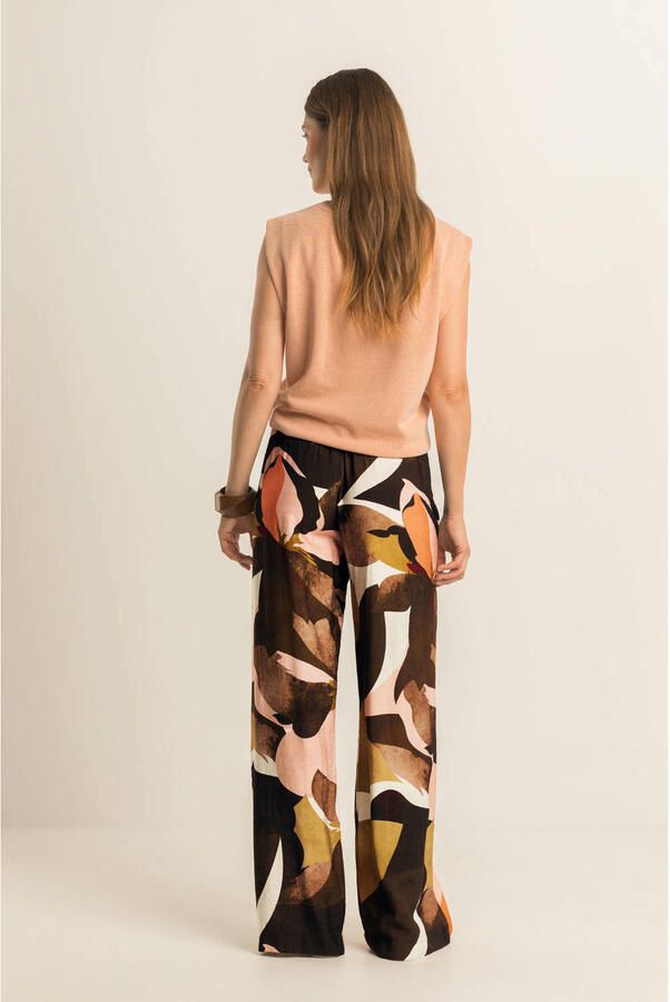 Expresso wide leg high waist broek multi - Foto 2