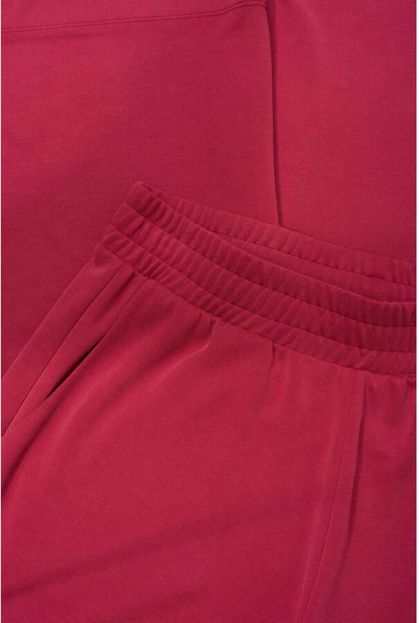 Expresso wide leg high waist broek rood gebreid - Foto 2